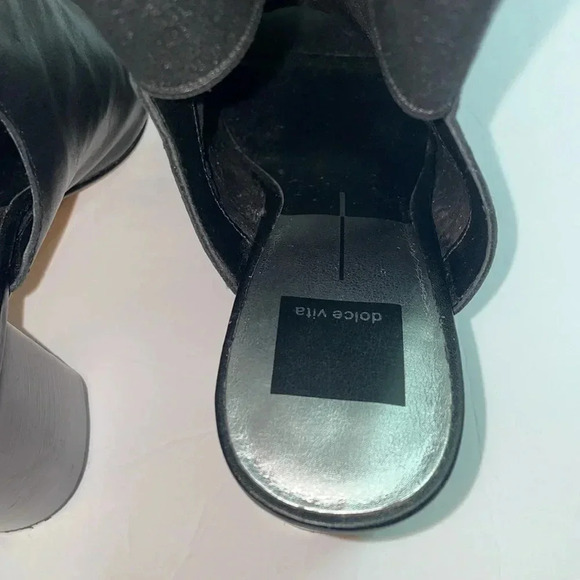 Dolce Vita Leather Open Toe Heels - Picture 4 of 6